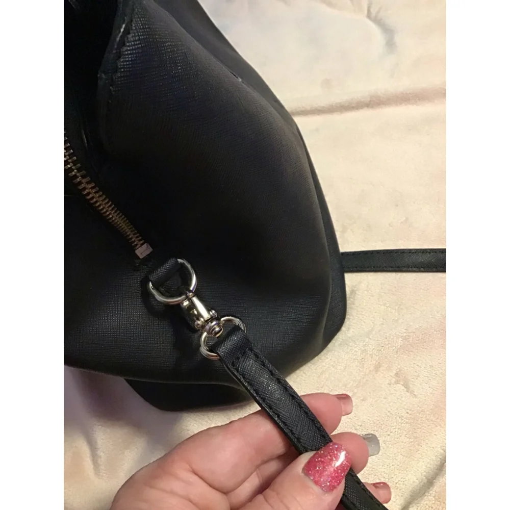 Women's Kate Spade Black Satchel Handbag Crossbody - Picture 7 of 16